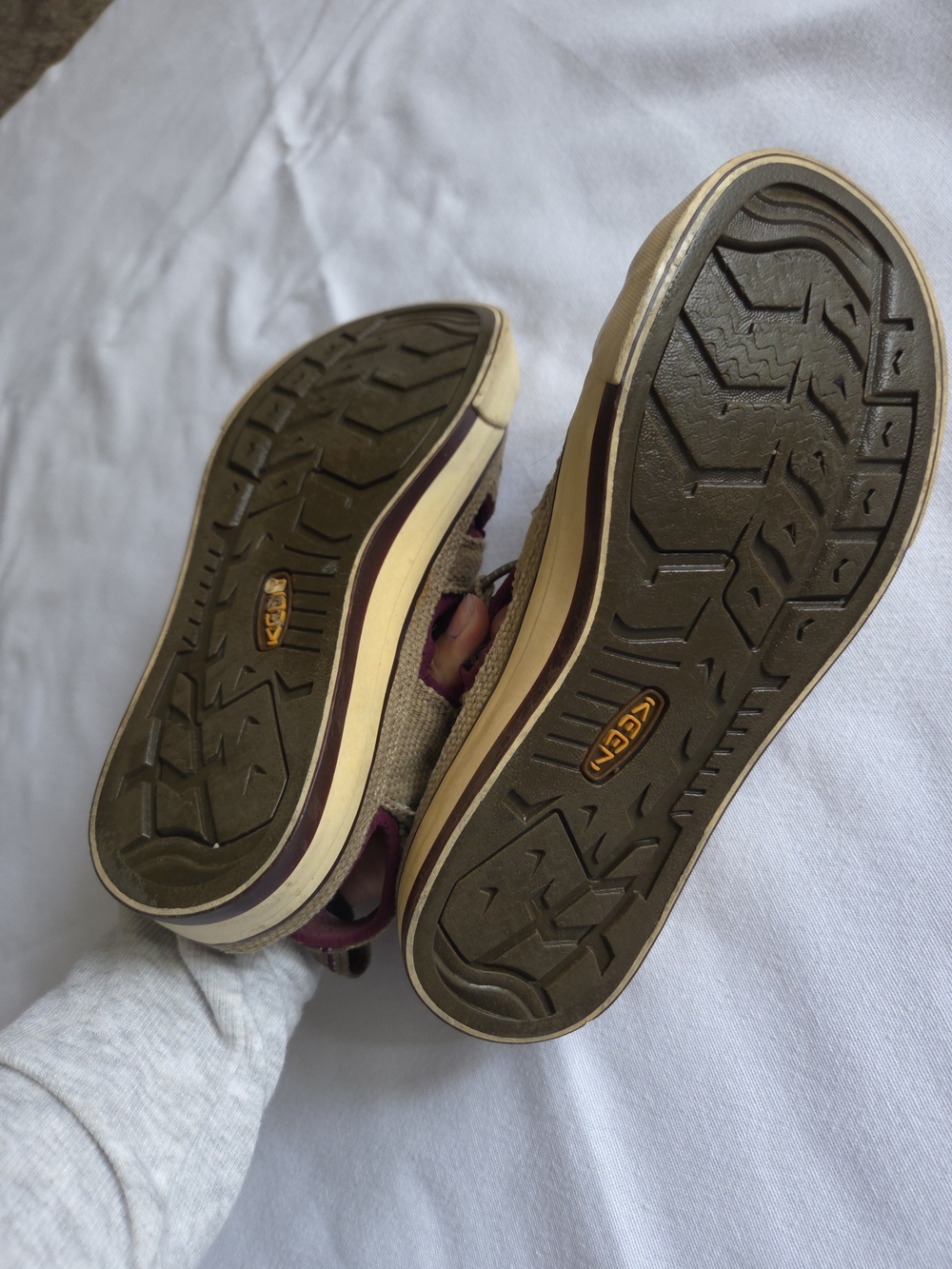 Keen Brown and Maroon Canvas Sport Sandals - Picture 5 of 5
